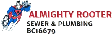 almighty rooter sewer and plumbing logo full